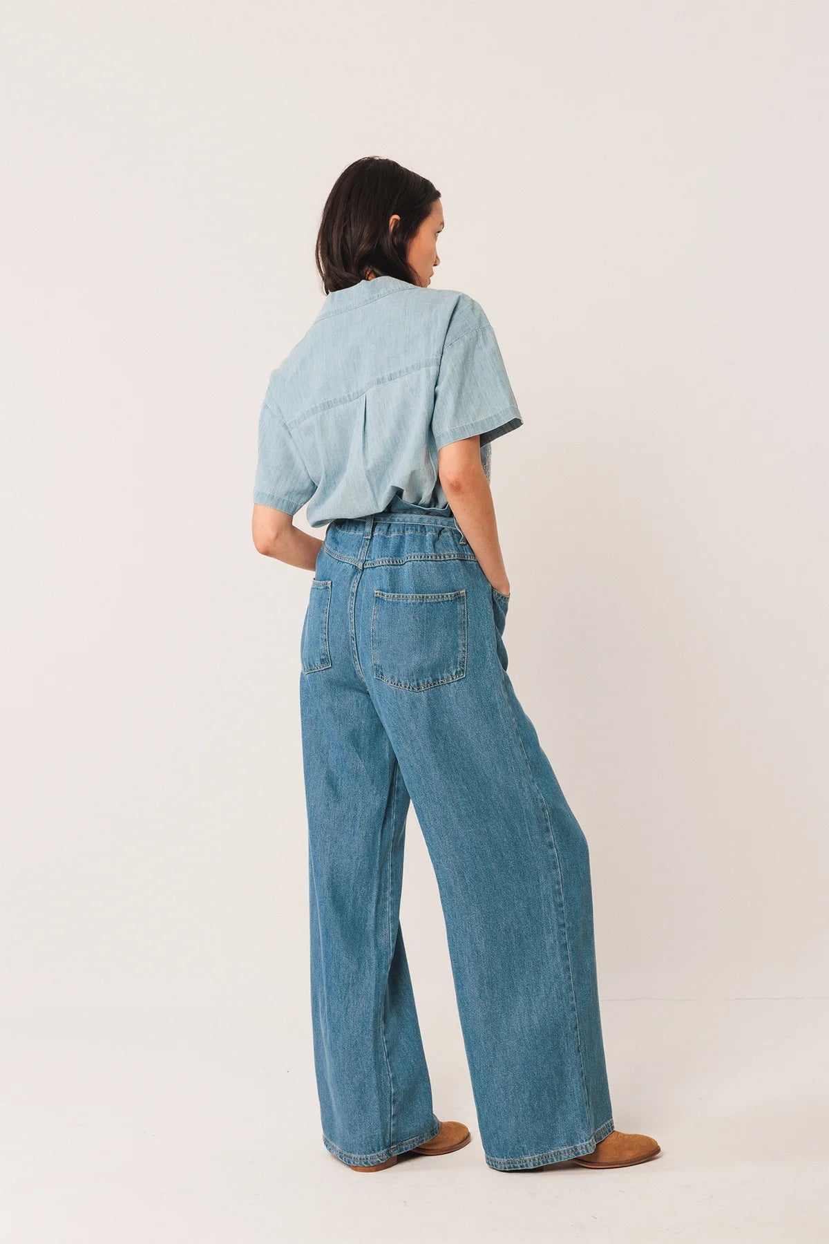 Embroidered Denim Shirt