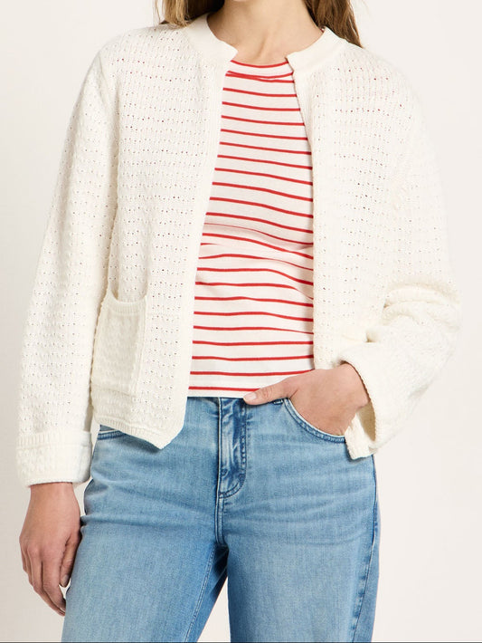 Strickjacke mit Struktur