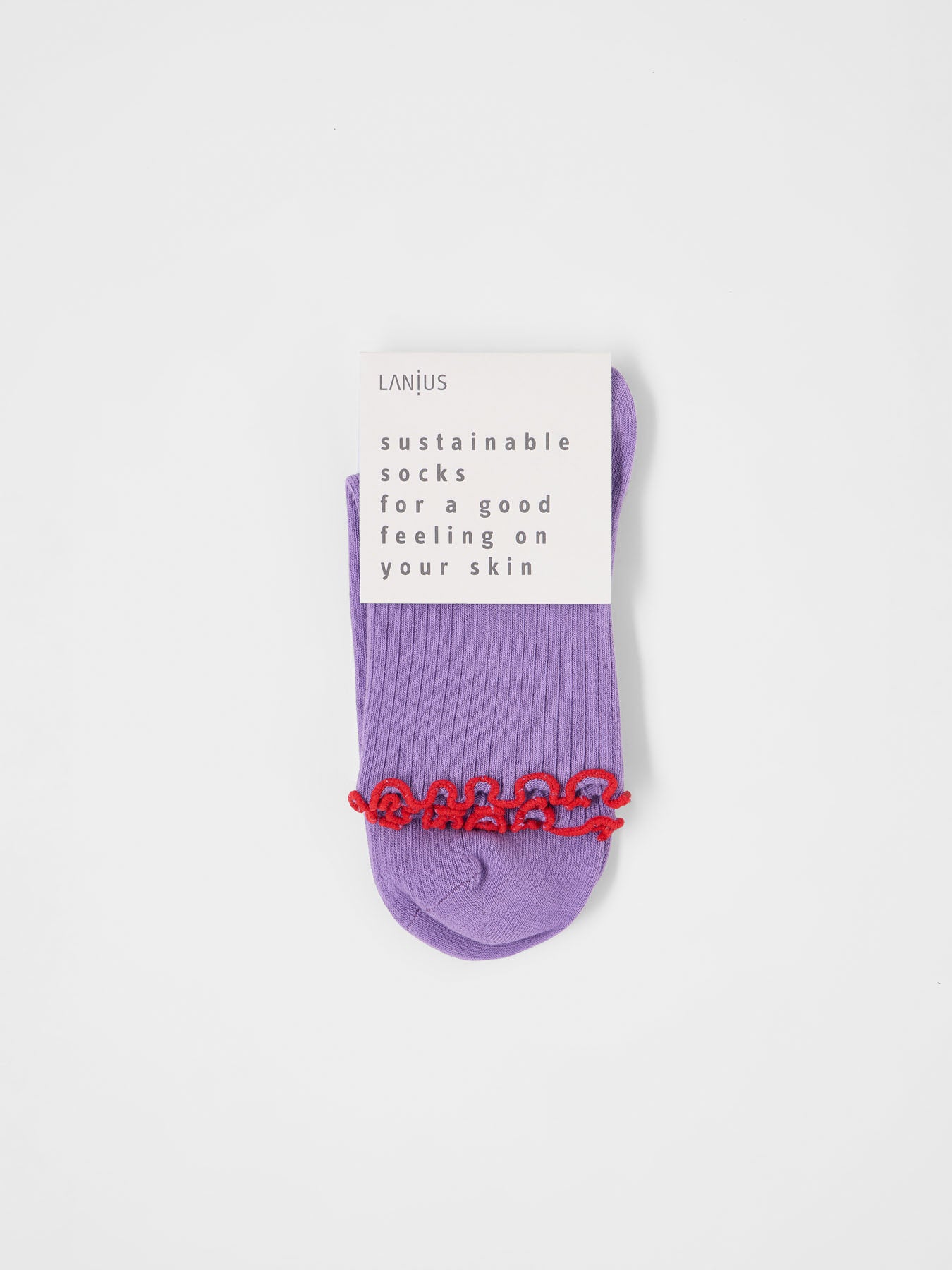 Socken mit Volant