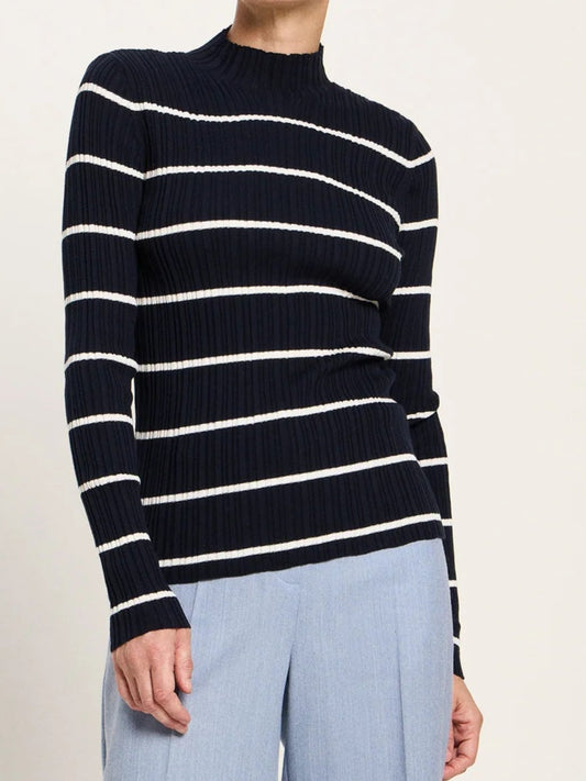 Rippenpullover